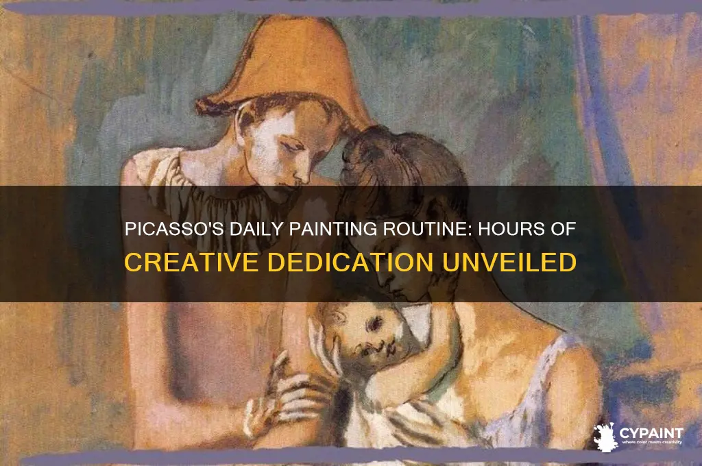 how many hours did picasso paint a day