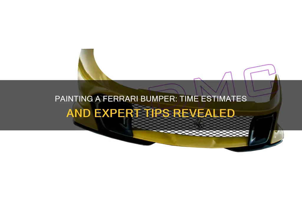 how many hours for paint ferrari bumper
