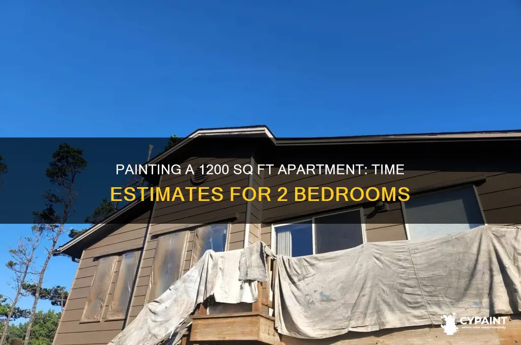 how many hours to paint 2 bedroom 1200 sf apartment