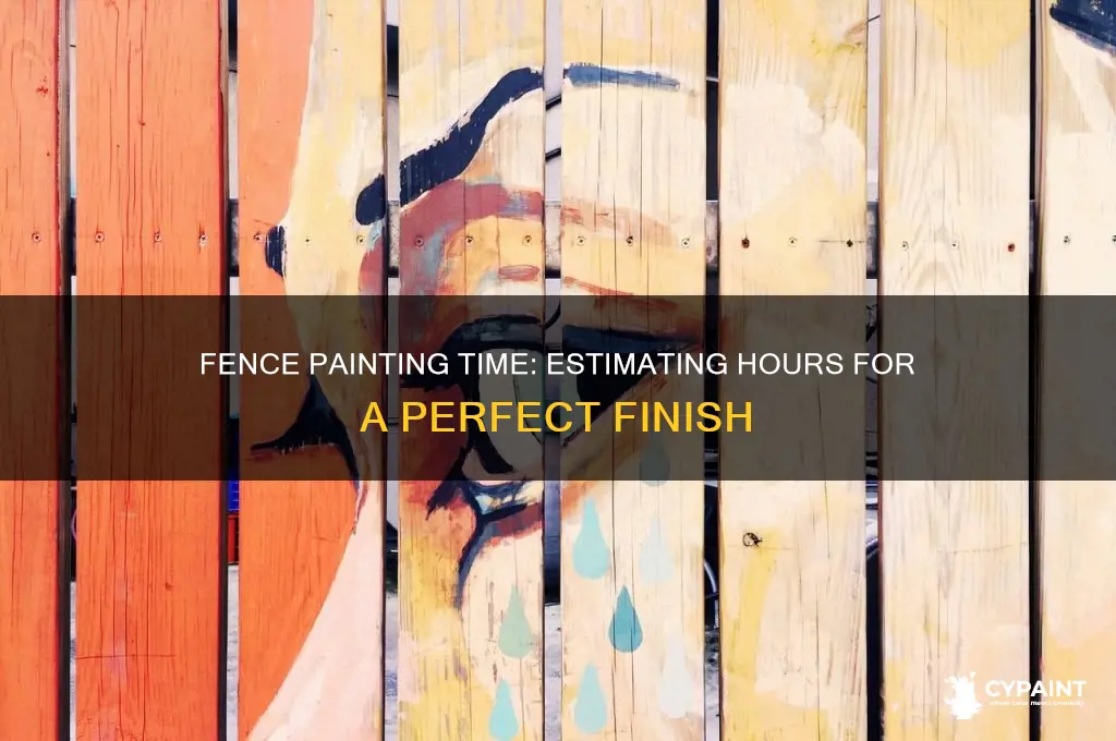 how many hours to paint a fence