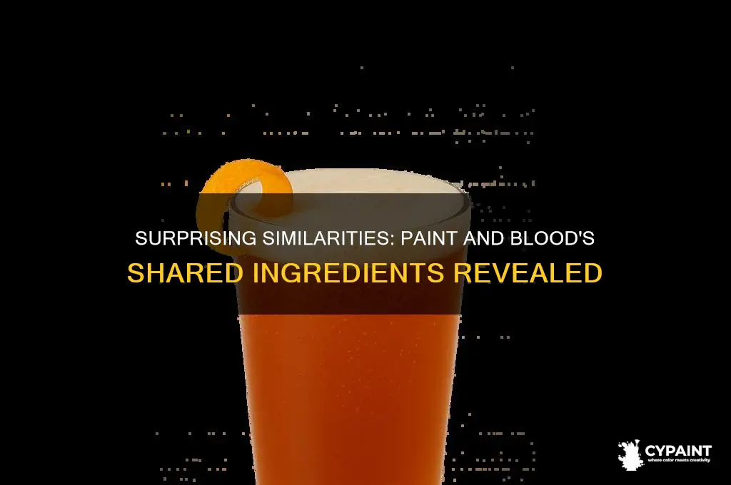 how many ingredients does paint share with blood