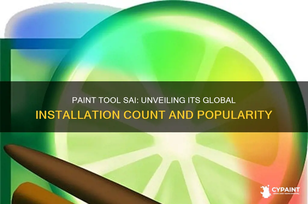 how many installs does paint tool sai have