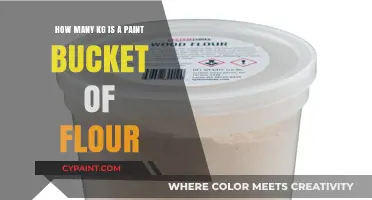 Weighing Flour: Paint Bucket Conversion
