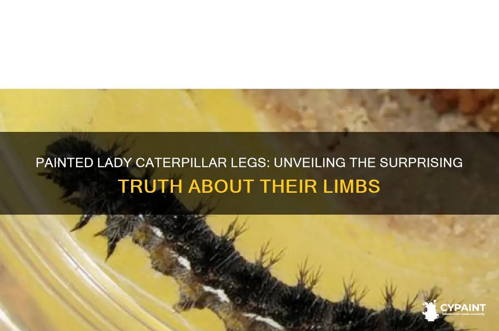 how many legs do painted lady caterpillars have