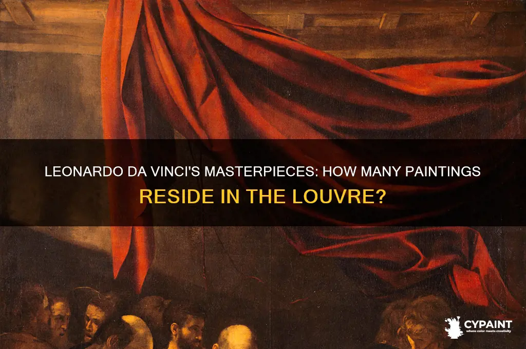 how many leonardo da vinci paintings are in the louvre