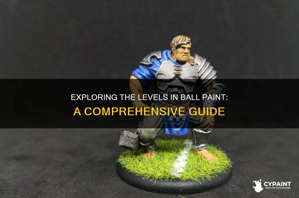 how many levels does ball paint have