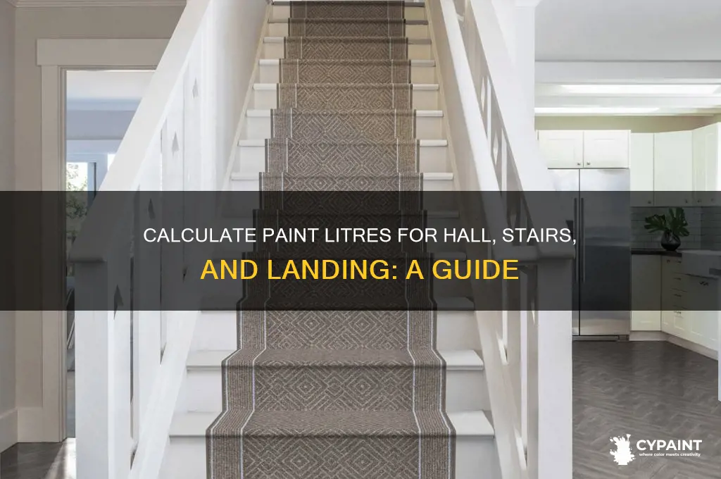 how many litres of paint for hall stairs and landing