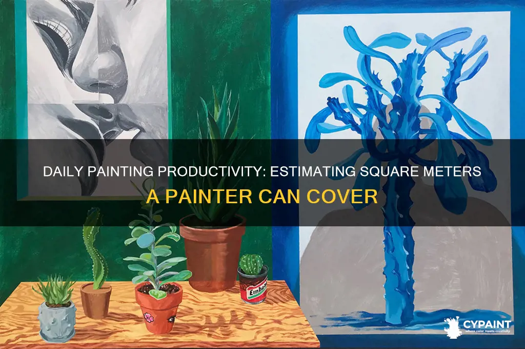 how many m2 can a painter paint in a day
