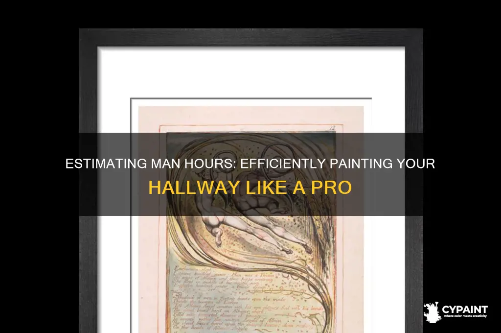 how many man hours to paint hallway