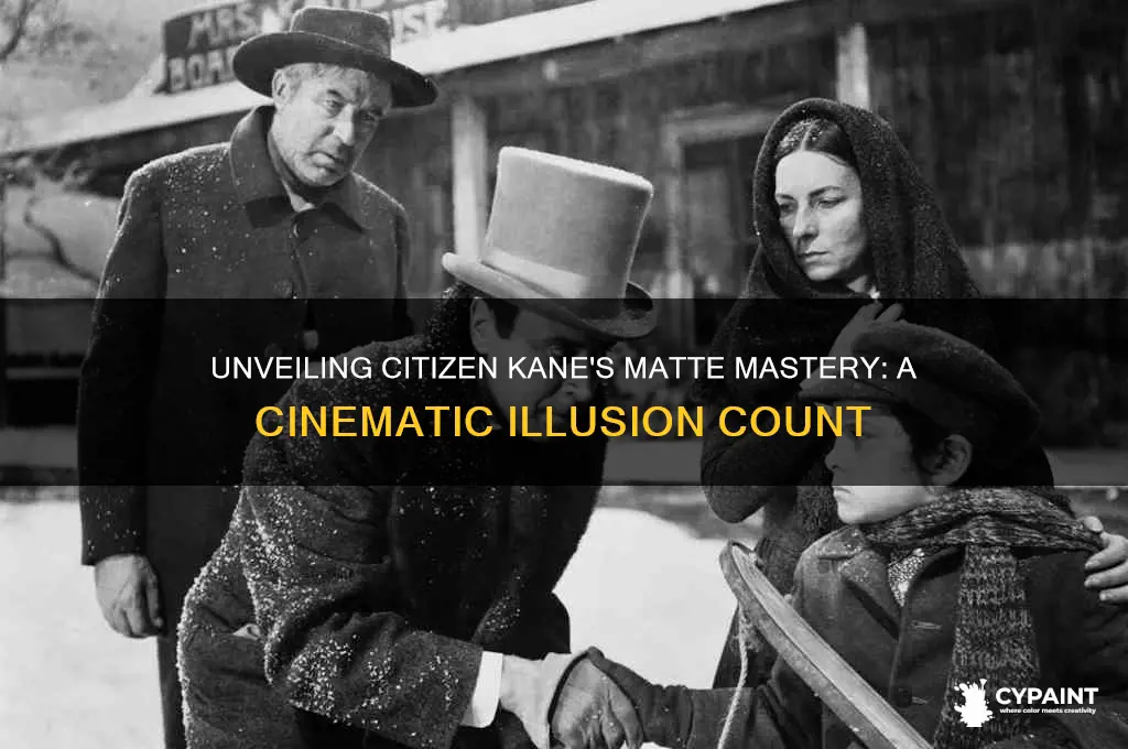 how many matte paintings in citizen kane
