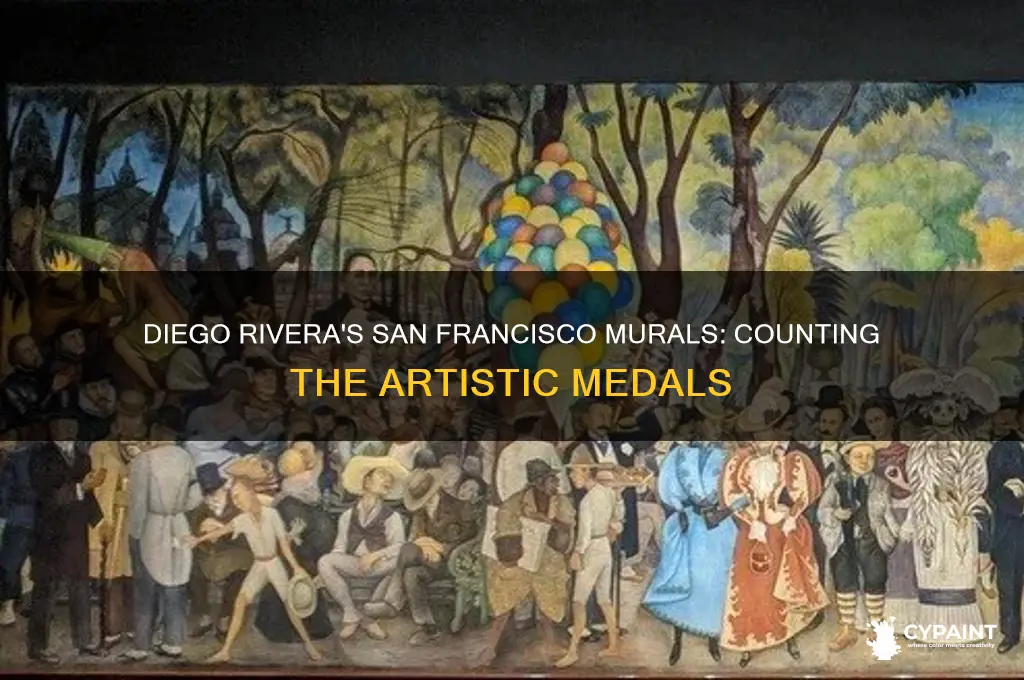 how many medals did diego rivera paint in san francisco