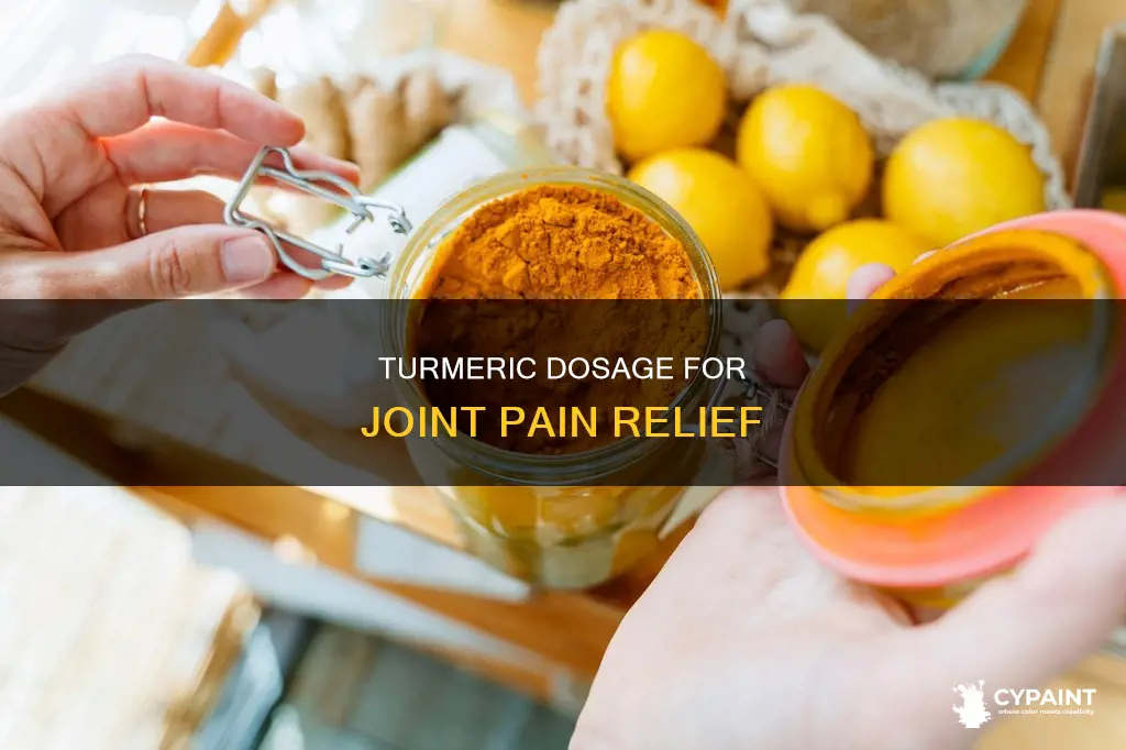 how many mg of turmeric for joint paint relief