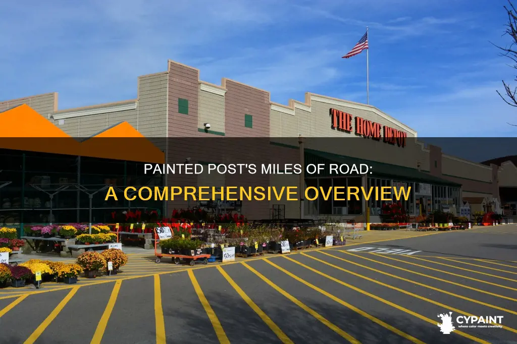 how many miles of road in painted post ny