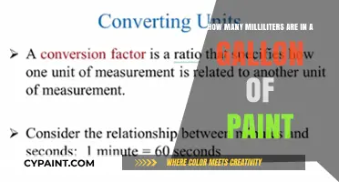 Measuring Paint: Milliliters in a Gallon