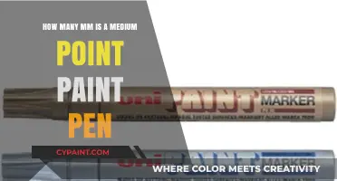 Paint Pen Point Precision: How Many MM is Medium?