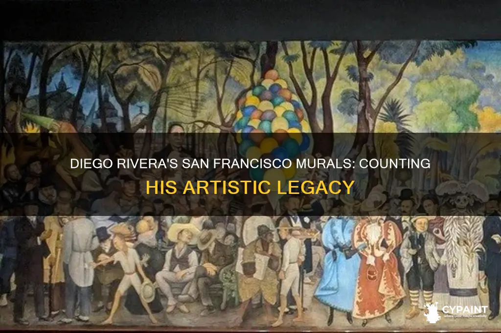 how many murals did diego rivera paint in san fraciso