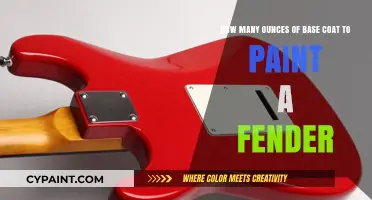 Base Coat Application Guide: Ounces Needed for Painting a Fender