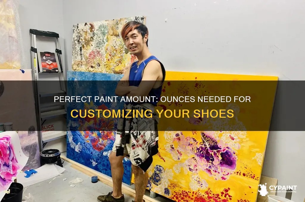 how many ounces of paint for shoes