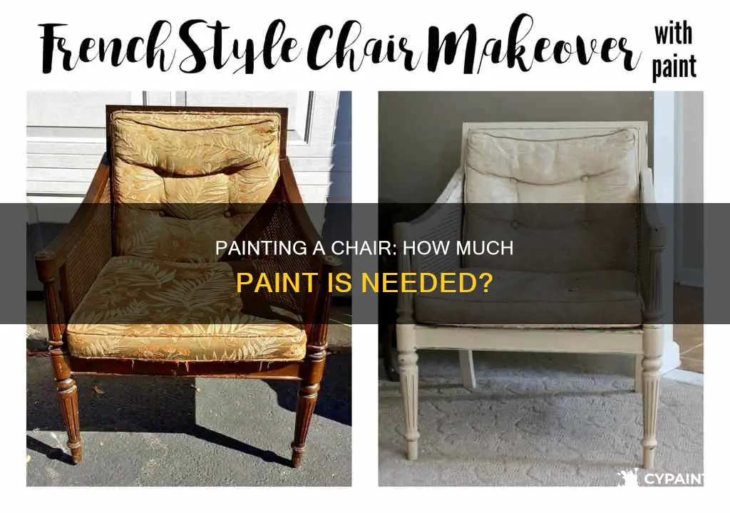 how many ounces of paint to paint a chair