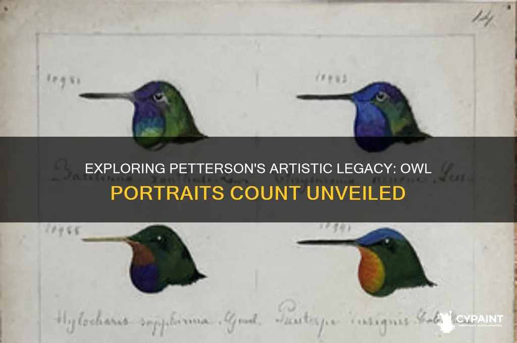 how many owl portraits did petterson paint