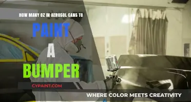 Aerosol Paint Cans: How Many Ounces to Cover a Bumper?
