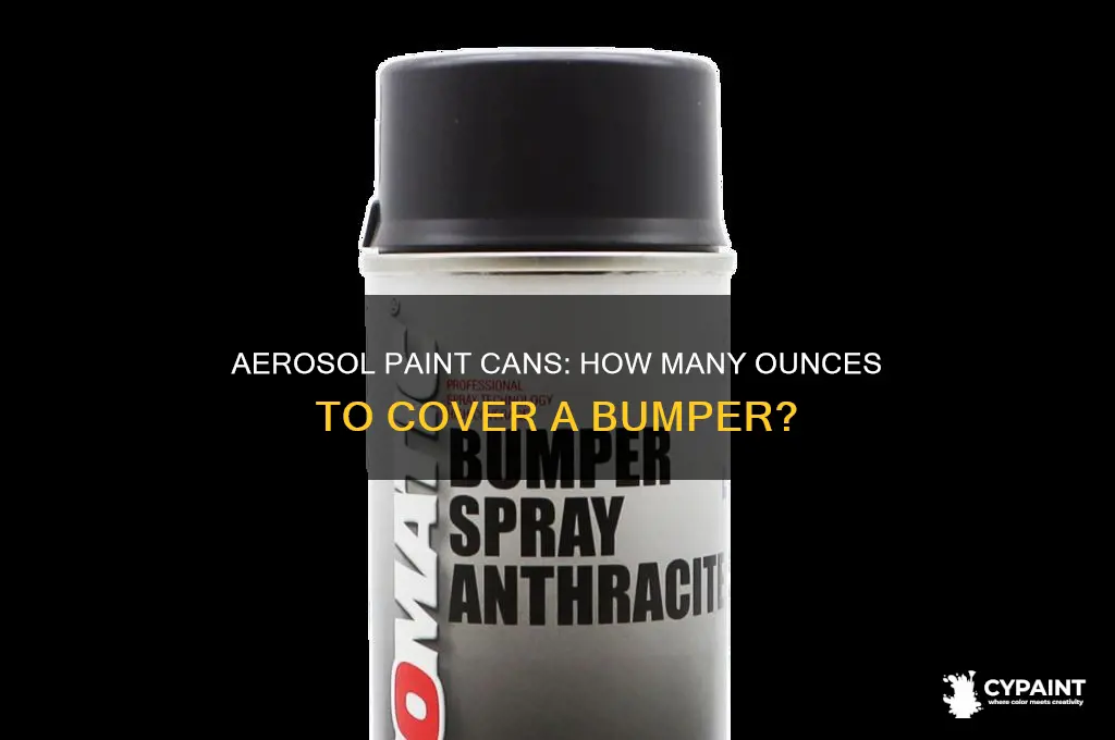 how many oz in aerosol cans to paint a bumper