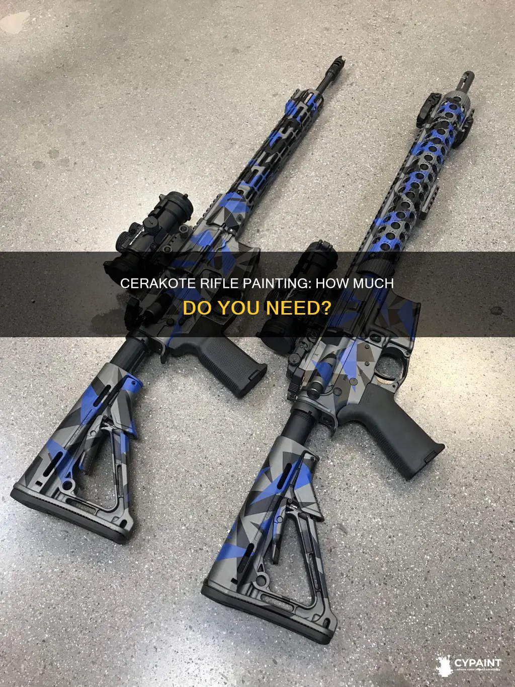 how many oz of cerakote to paint a rifle