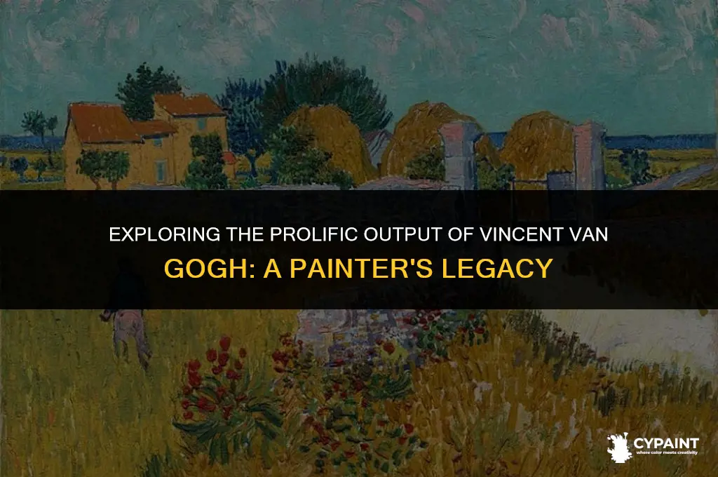 how many painitngs did vincent can gogh paint