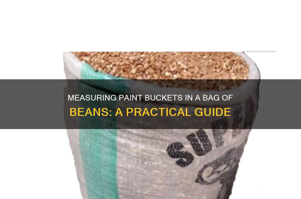how many paint bucket is in a bag of beans