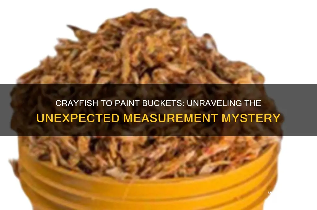 how many paint bucket is in a bag of crayfish
