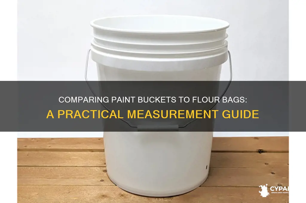 how many paint bucket is in a bag of flour