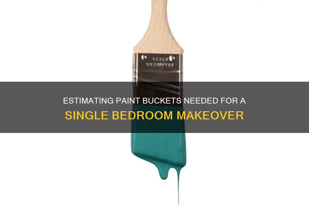 how many paint buckets for one bedroom