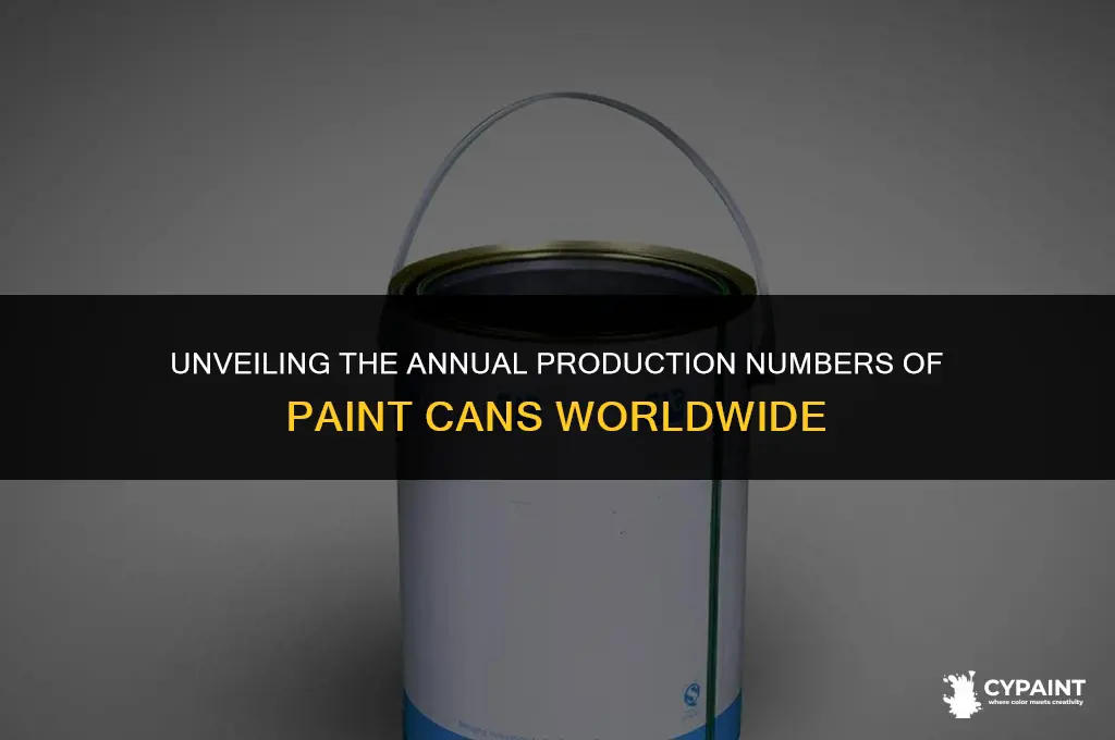 how many paint cans are made each year