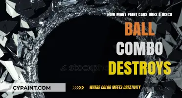 Disco Ball Combo's Destructive Power: Paint Cans Demolished in Action