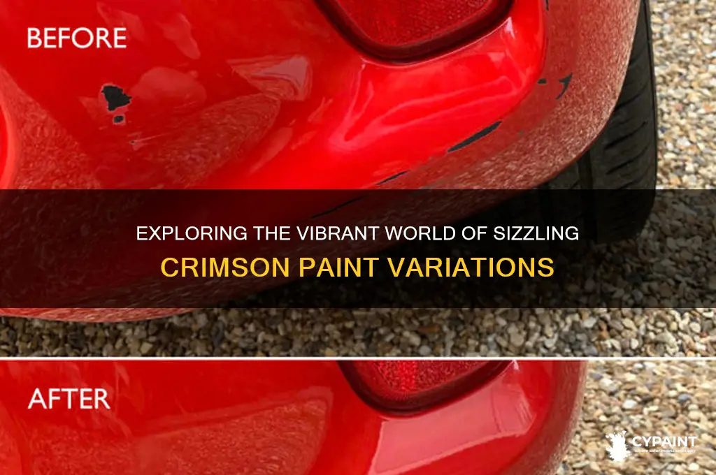 how many paint variations on sizzling crimson