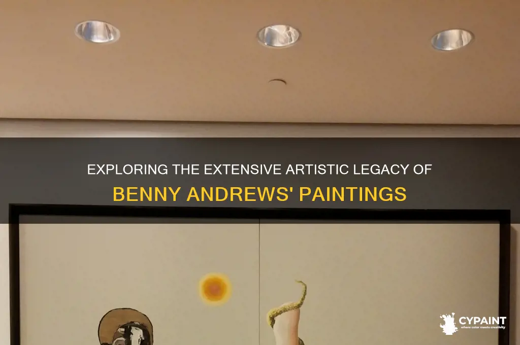 how many painting did benny andrews do