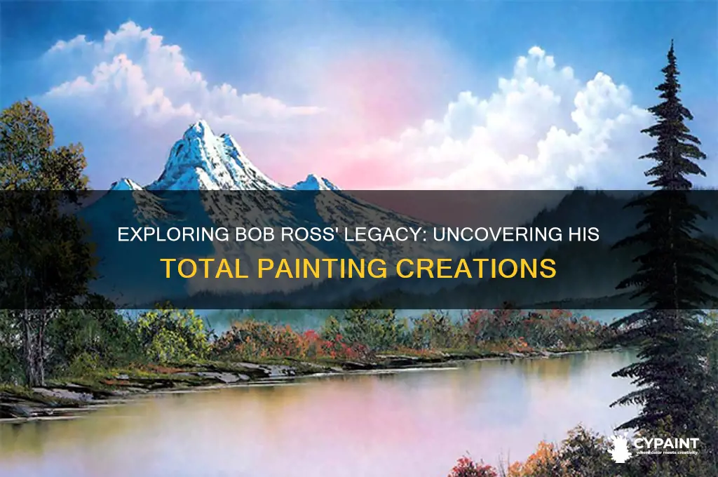 how many painting did bob ross do