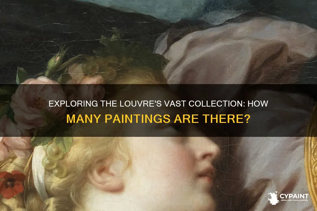 how many paintings are in the louvre museum