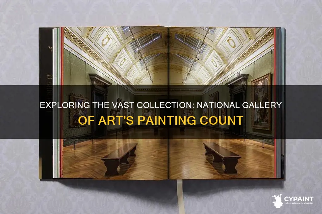 how many paintings are in the national gallery of art