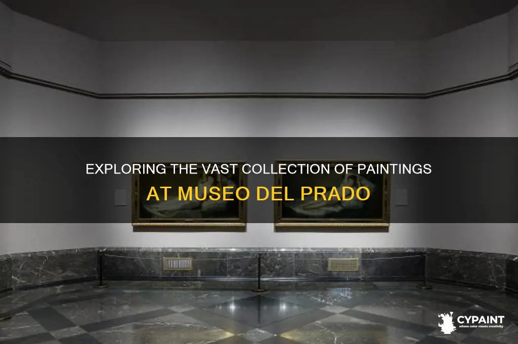 how many paintings at museo del prado