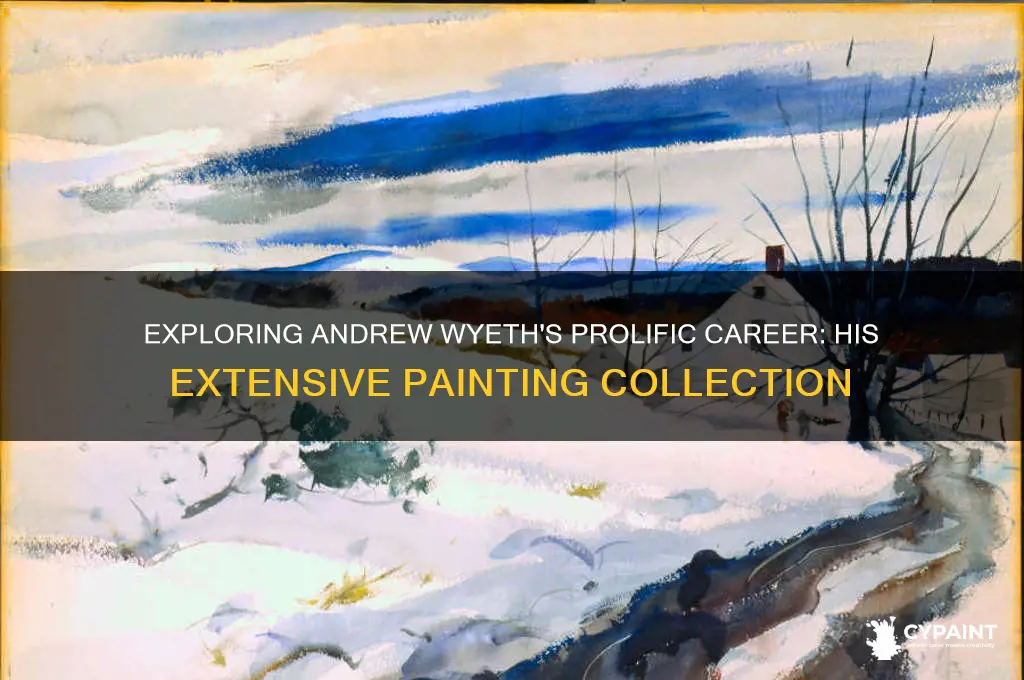 how many paintings did andrew wyeth paint