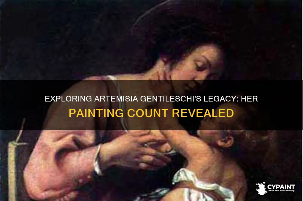 how many paintings did artemisia gentileschi paint