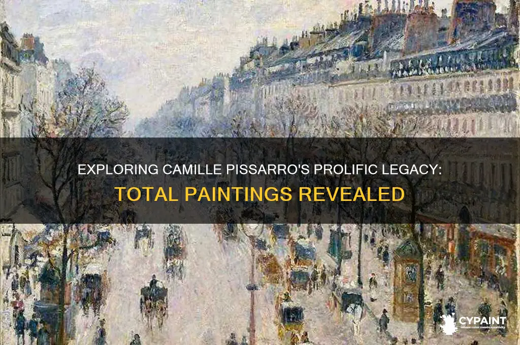 how many paintings did camille pissarro paint