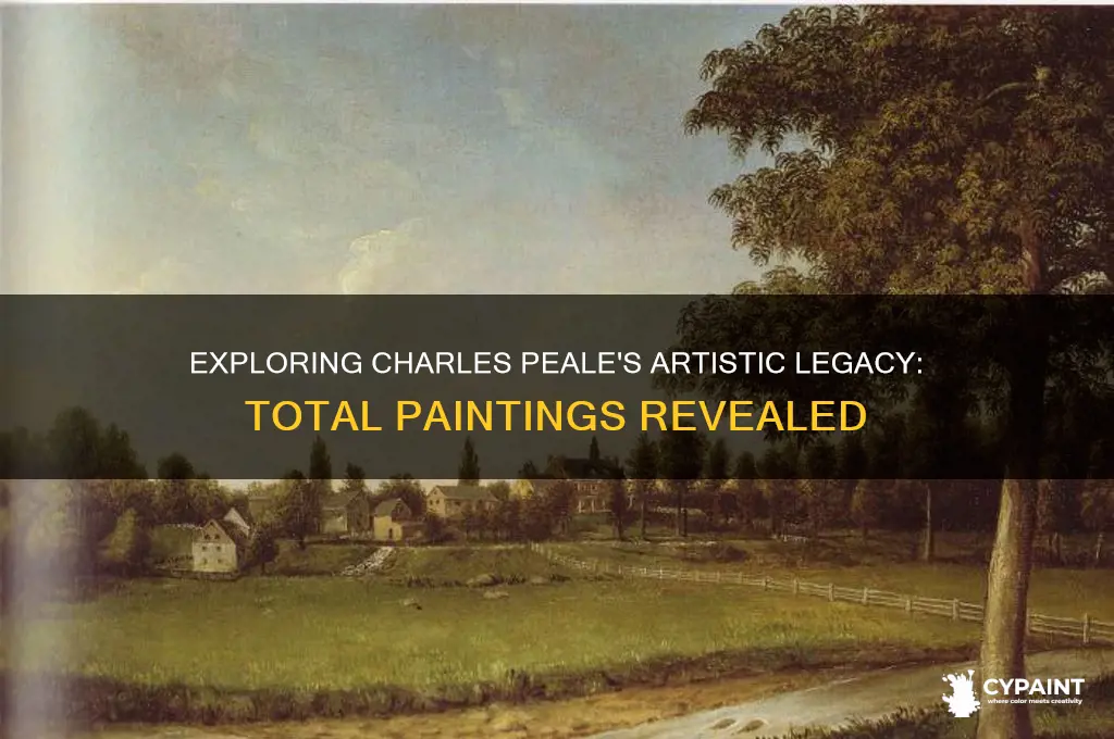 how many paintings did charles peale paint