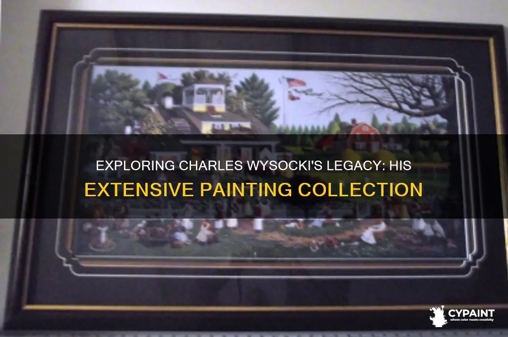how many paintings did charles wysocki paint