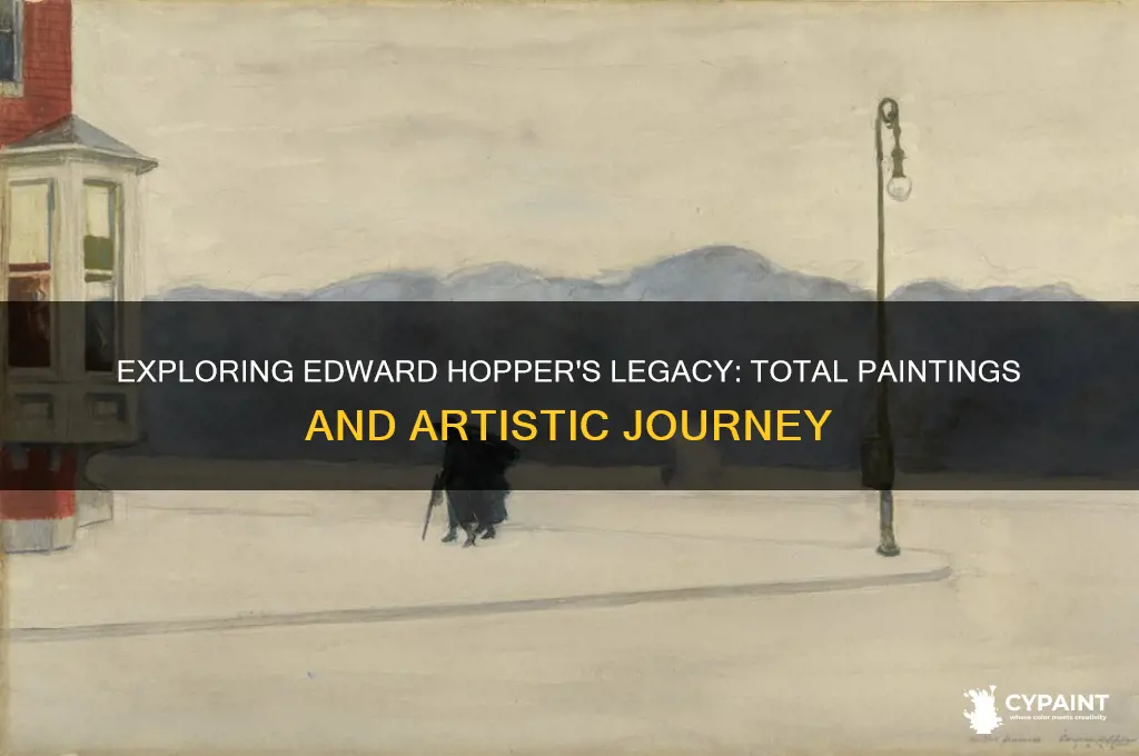 how many paintings did edward hopper do