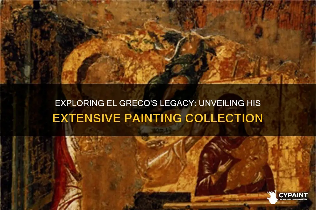 how many paintings did el grec paint