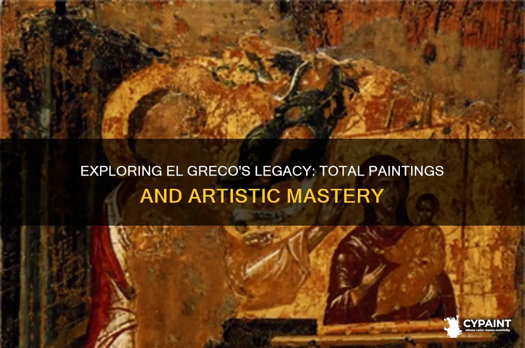 how many paintings did el greco paint