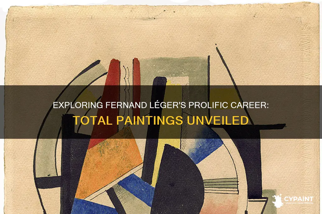 how many paintings did fernand leger do
