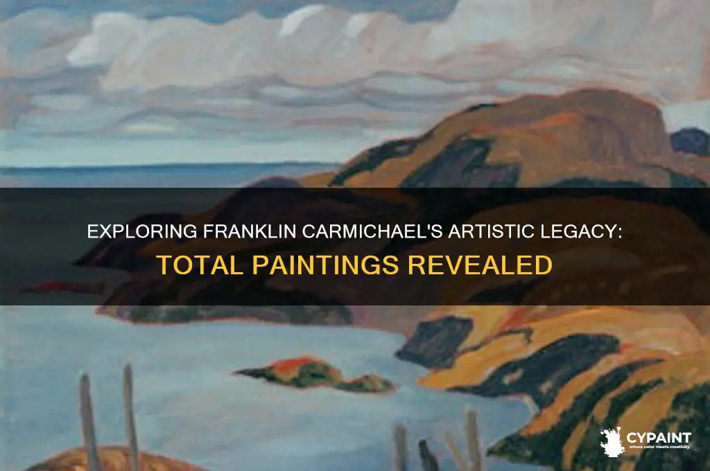 how many paintings did franklin carmichael paint